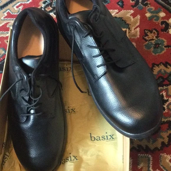 P W Minor black lace leather mens shoe 13M PW Minor 11162 Orthopedic Diabetic Black Leather Lace Up  main image 2